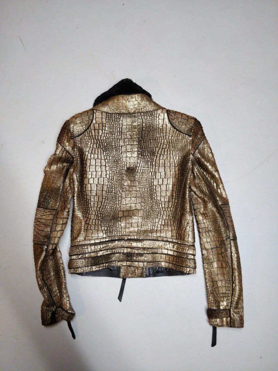 Roberto Cavalli Embellished Fur Python Leather si… - image 16