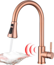 Touchless Kitchen Faucet with Pull down Sprayer, Red Copper Motion Sensor Kitche