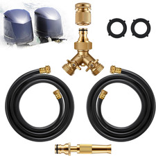 Twin Outboard Flush Kit with Quick Connectors, Compatible with Yamaha/Honda Engi