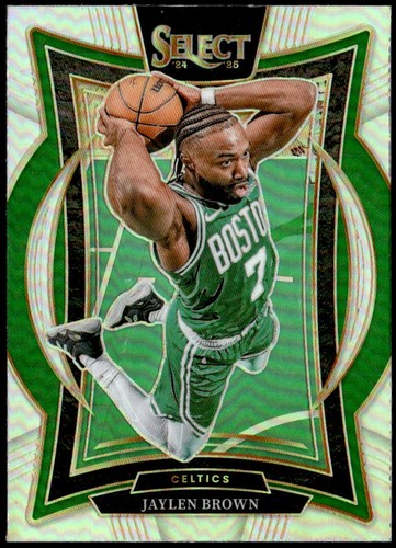 2024-25 Panini Select #29 Jaylen Brown Silver Prizm F5