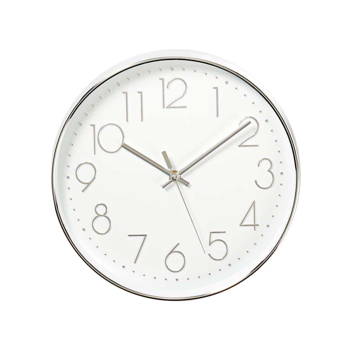 Horloge murale ronde 30 cm grand chiffre salon mécanisme quartz