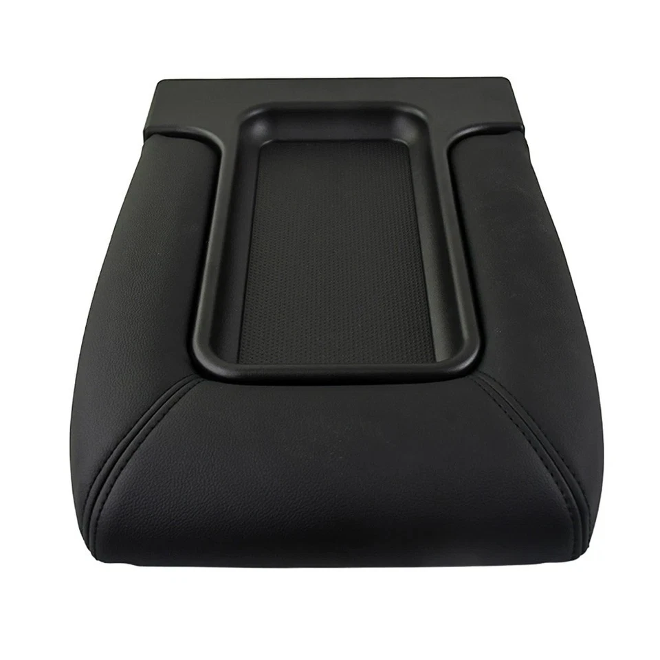 Consola central para Chevy Silverado 1500 01-06 Sierra reposabrazos tapa pestillo negro Foto 3 de 4