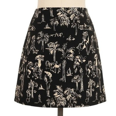 And Trousers Stretch A Line Skirt Black Workwear Modern Classic Chic Womens 10