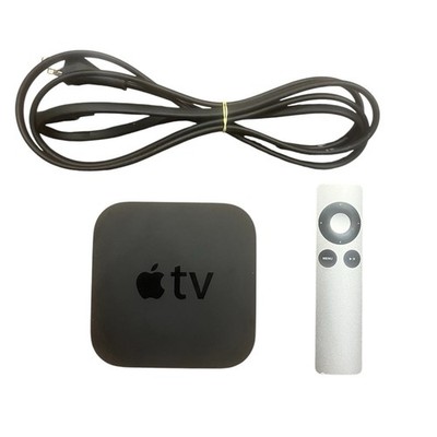 Apple TV (3rd Generation) 8GB Digital HD Media Streamer - Black - Remote & Power