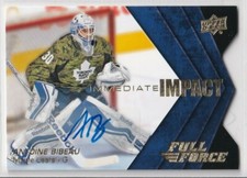 2015-16 Upper Deck Full Force Immediate Impacts Autographs #IIAB Antoine Bibeau