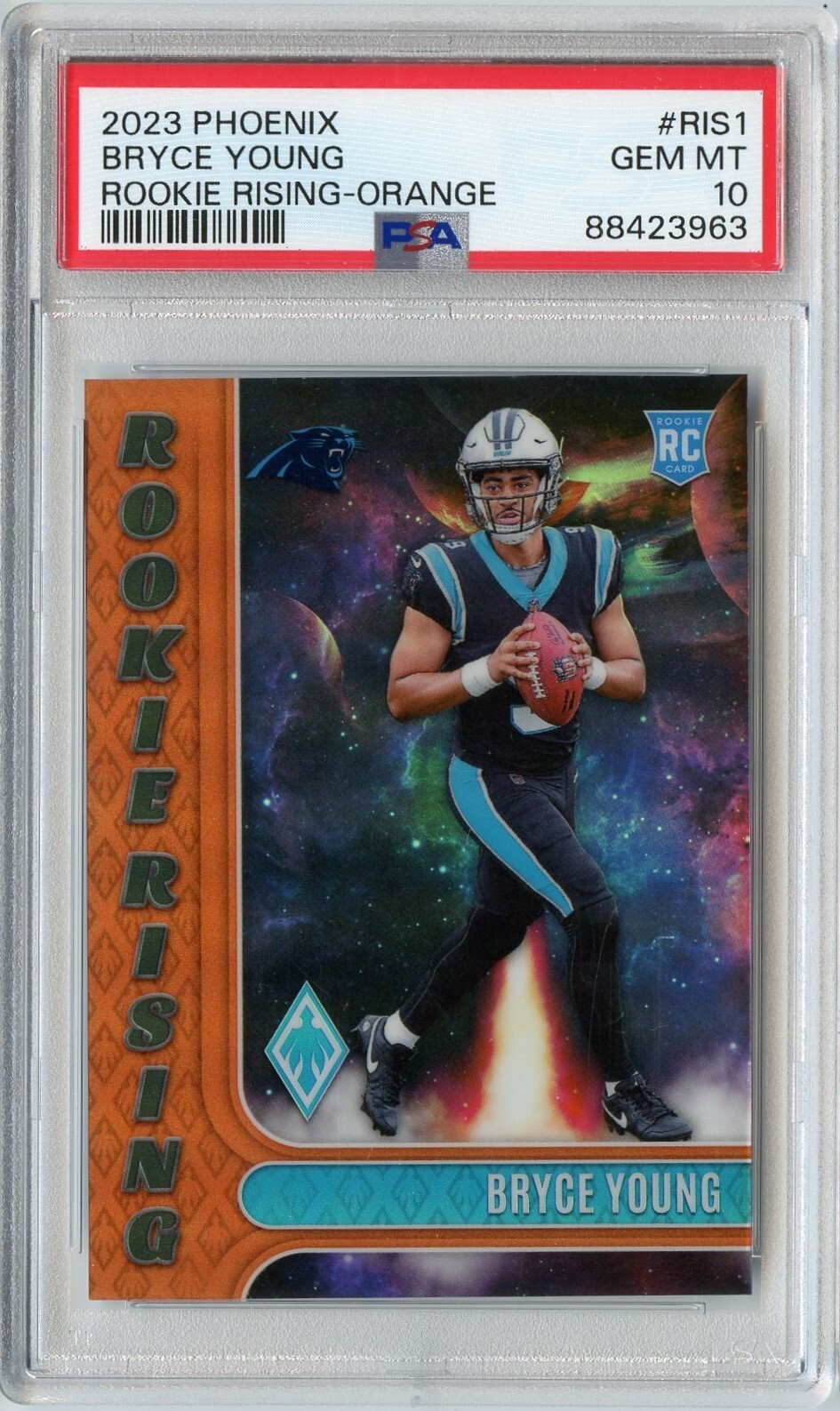 Bryce Young Panini Phoenix Rookie Rising #RIS1 Orange