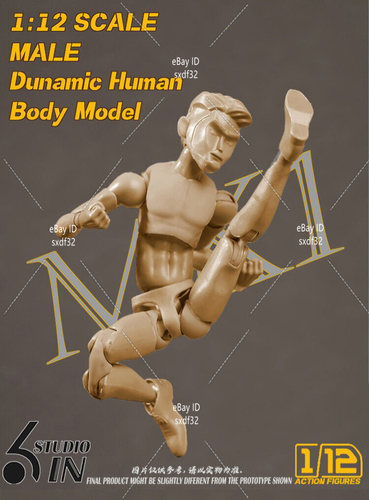 Cuerpo masculino de cómic articulación delgada súper flexible 1/12 para modelo de figura de acción de 6" - Imagen 3 de 13