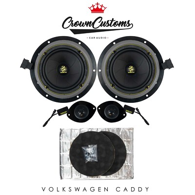 VW CADDY 6.5'' SPEAKER UPGRADE 400W PLUG N PLAY GROUND ZERO CAR AUDIO  MK3 FITMEN