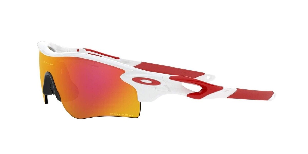 Oakley Sunglasses Radarlock Path (AF) Polished White Prizm Ruby