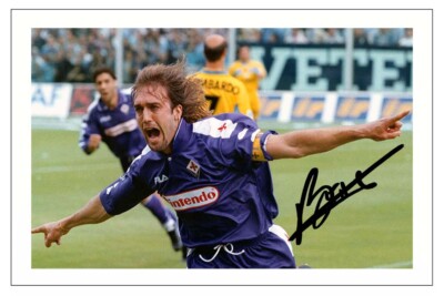 Photo Picture Photo Bettarini Florentin Autographe Signé Sans