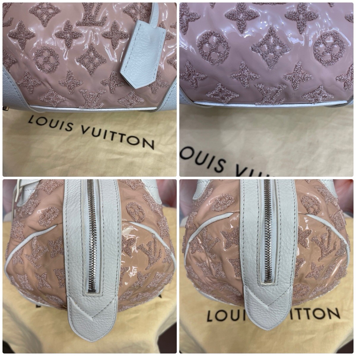 LOUIS VUITTON Limited Edition Rose Monogram Bouclettes Speedy