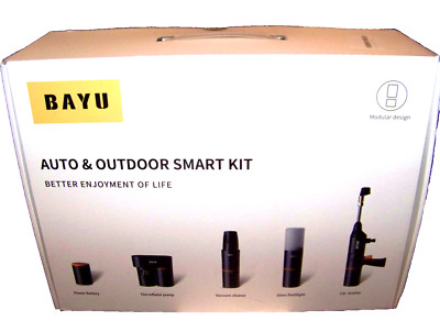 Bayu 2 Pro Auto & Outdoor Smart Kit Tire inflator Pump Vacuum Cleaner Car Washer