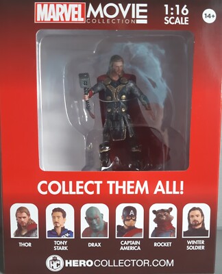 MARVEL MOVIE COLLECTION #4 Marvel Thor Figurine (Thor The Dark World) Box Displa