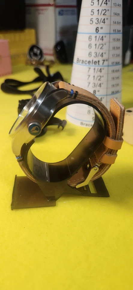 Reloj Nixon 16C caja 42mm y correa de cuero marrón claro original Foto 3 de 4