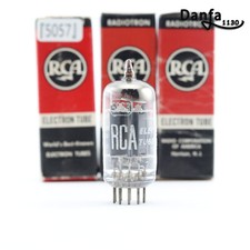 A US RCA 5963 ECC82 12AU7 5814A TUBE IN ORIGINAL BOX. Ring Getter Rib Plate