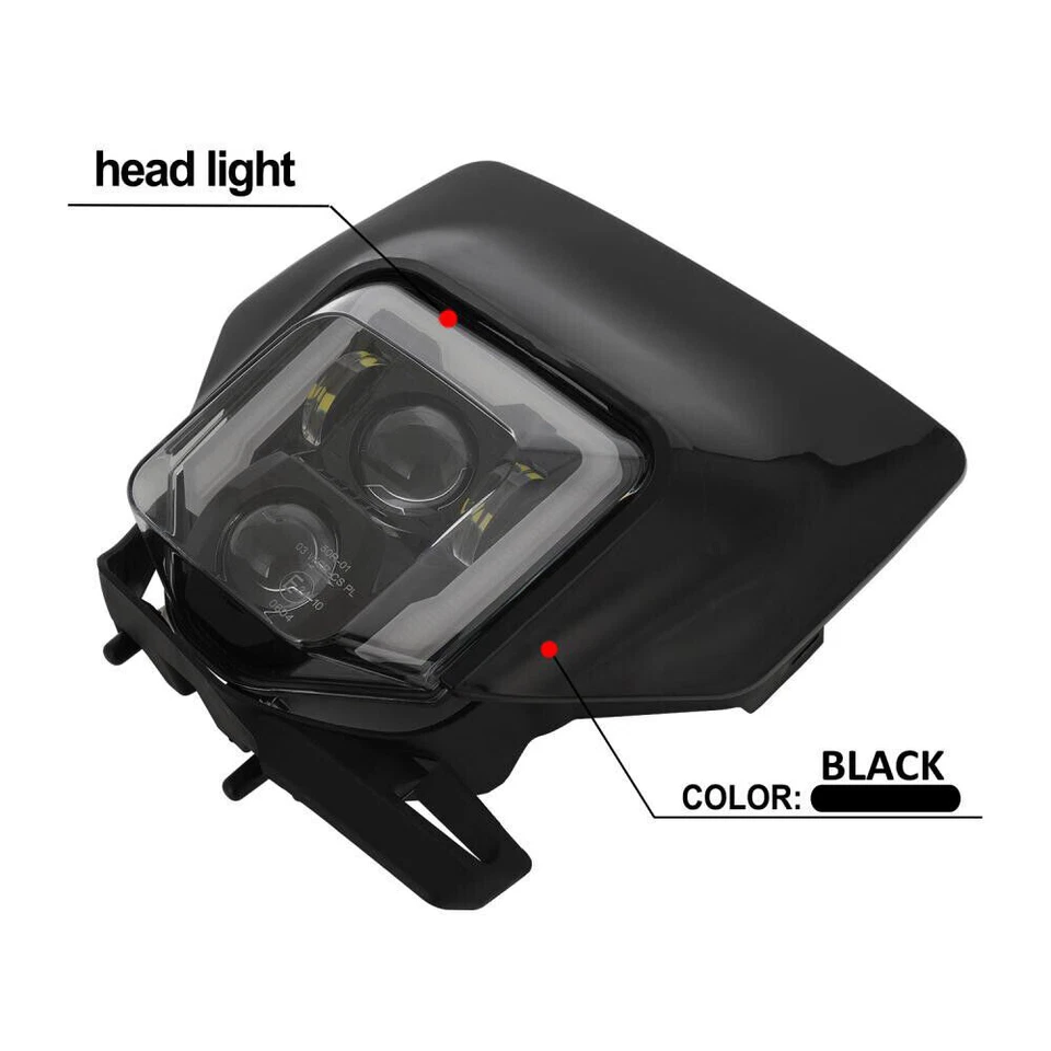 LED Headlight Moto Light For Husqvarna TE FE TC FC 125 250 300 350 450 501 701 - Image 3 of 4