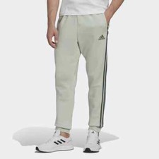 adidas Men's French Terry Tapered-Cuff 3-Stripes Pants HL2271