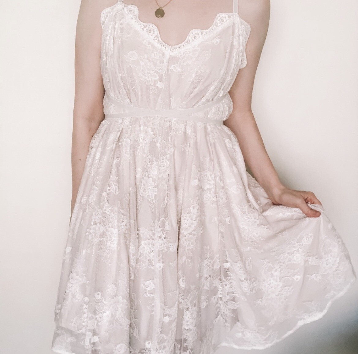 Minuet White Lace Strappy Dress Size Large NWT | eBay Minuet White Lace Strappy Dress Size Large NWT | eBay