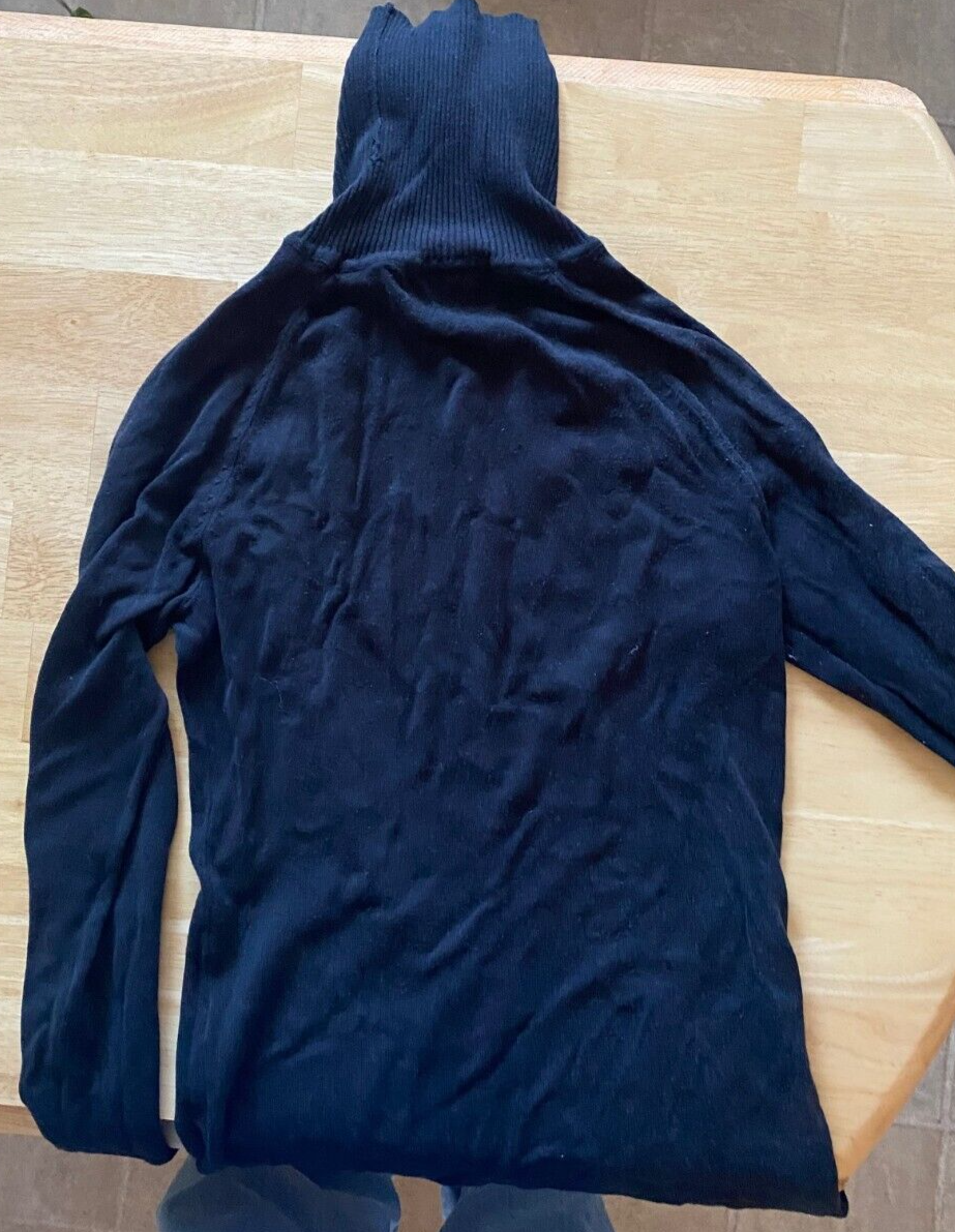Dolce Woman's Long Sleeve Black Turtle Neck, sz. Medium
