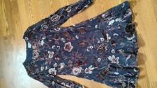 ELIZA J WOMEN BLACK FLOWER DRESS ,SIZE 4