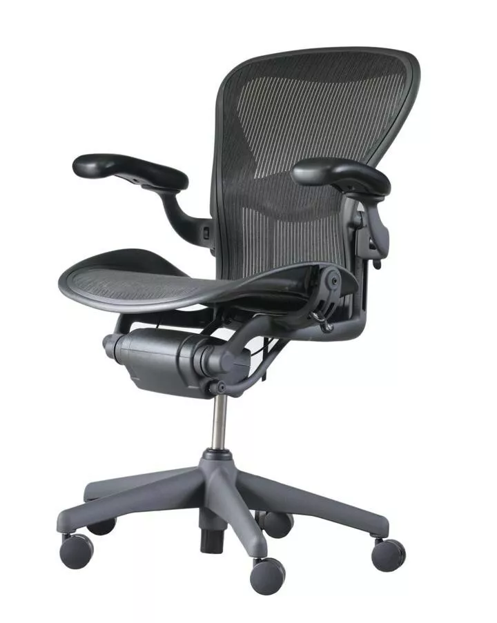 Herman Miller Aeron Chair Fully Loaded Size B w/ Lumbar Support eBay