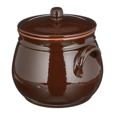 BENEGIAMO PENTOLA TERRACOTTA TEGAME ALTO CON COPERCHIO CM 15 18 21 24