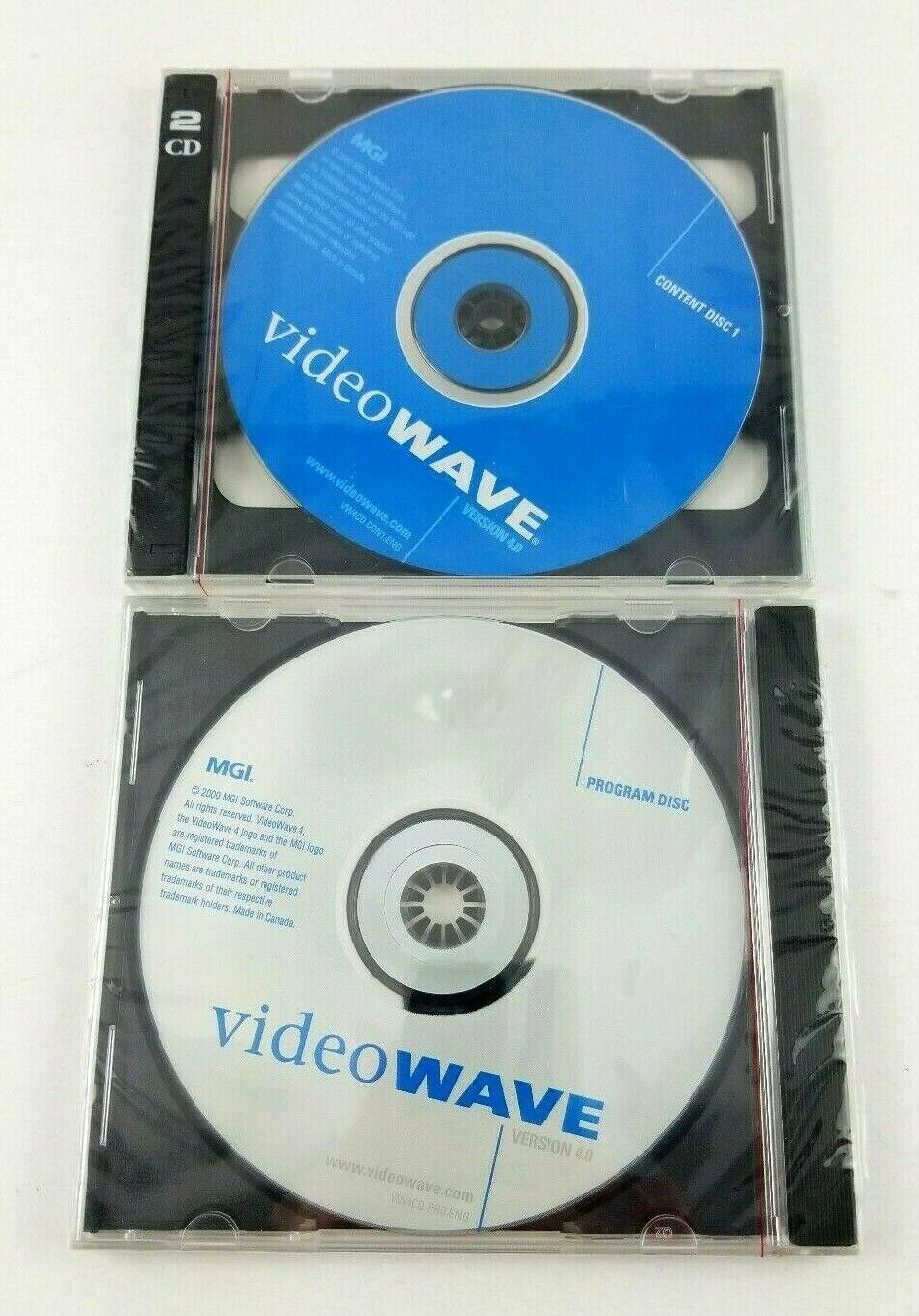 年末のプロモーション大特価 videoWAVE version 4.0 combo Program disc content and VW4 disc' 2 全国総量無料で