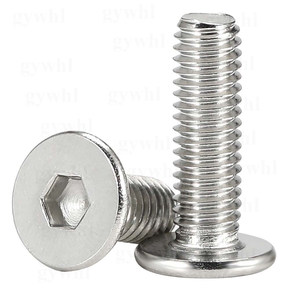 A2 Stainless Steel Ultra Thin Wafer Flat Head Low Profile Screws