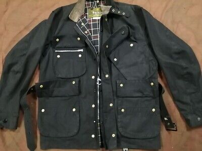 Barbour International NATO oiled cotton black size: 42 1970 from Japan