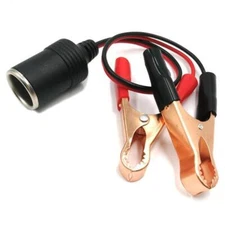 Car Battery Alligator Clamp Cable Clip Cigarette Lighter Adapter Socket 12V Lot
