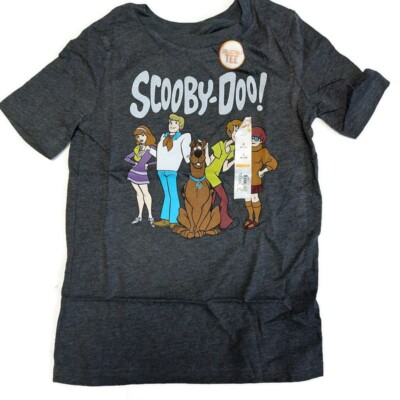 Jumping Beans Size 8 Scooby-Doo Fred Velma & Shaggy Short Sleeve T-Shirt Gray