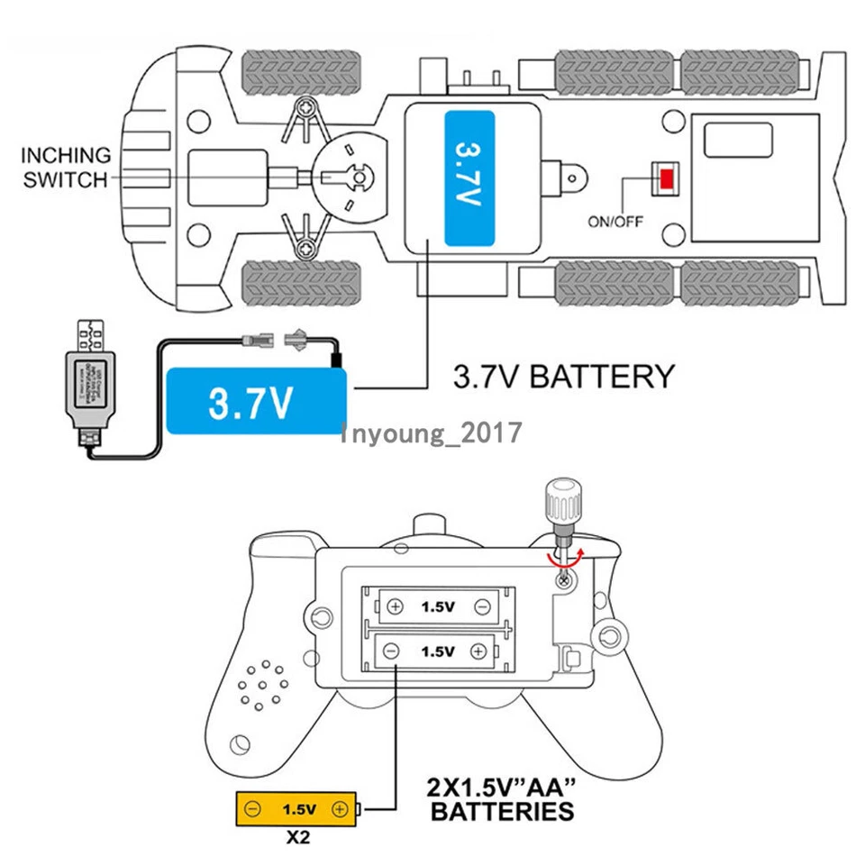 1:12 Remote Control Garbage Truck 2.4GHz RC Truck Toy Car Toys for Boys Kids - Image 3 of 4