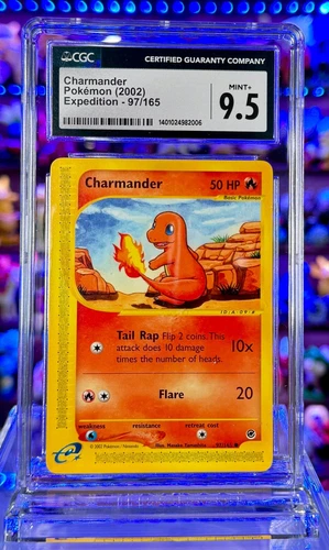 Charmander 97/165 Non-Holo CGC 9.5 Expedition Base Set Graded Pokemon Card