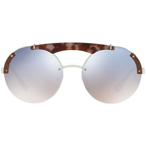 Prada 0PR 63TS VIY6X1 Bordeaux Round Sunglasses | eBay