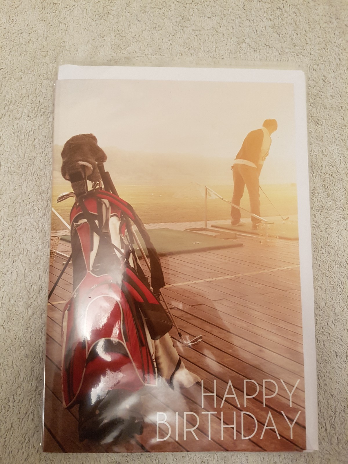 Golf Geburtstag Wunschkarte. Golfthema. A5 Größe