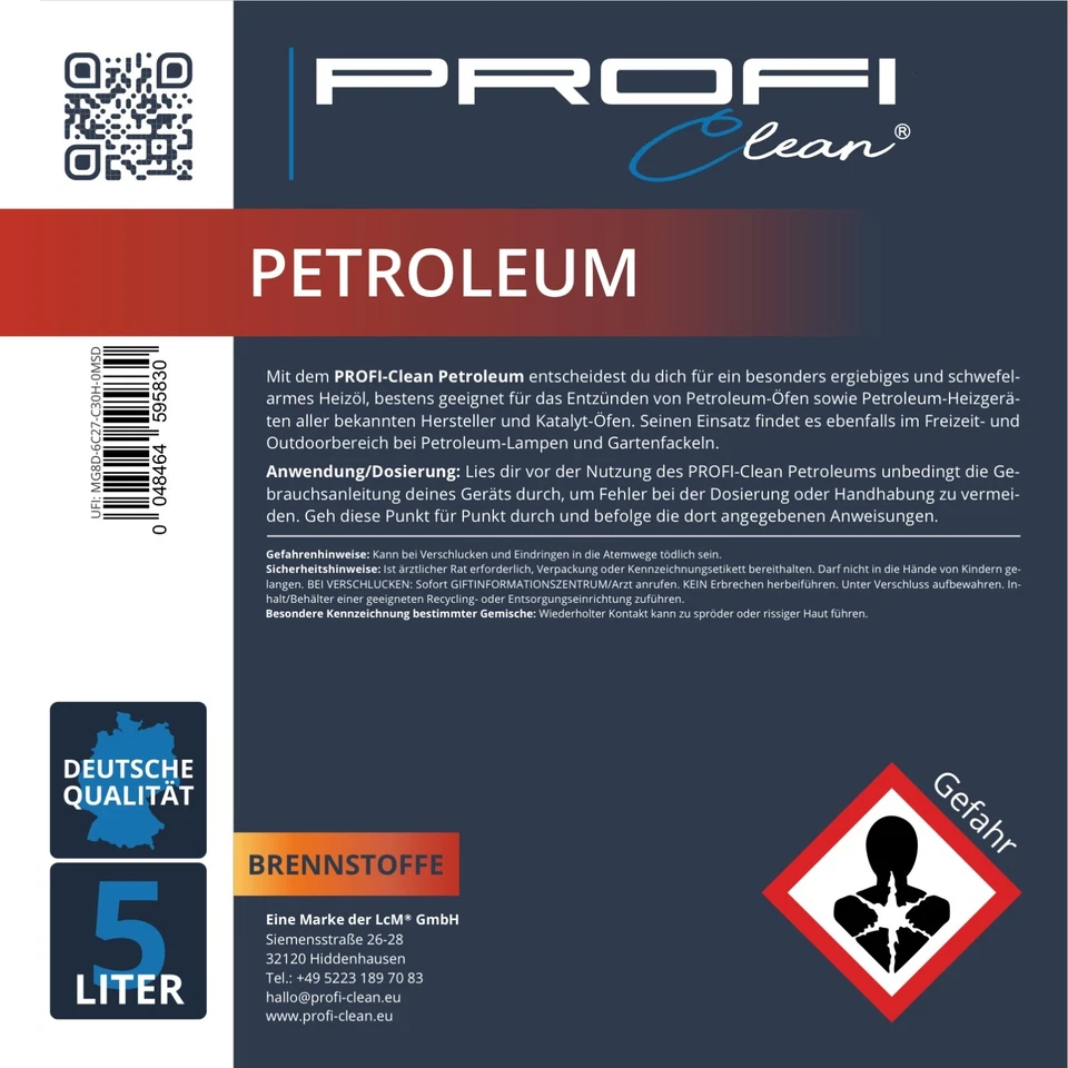 Petroleum Schwefelarm für Petroleumofen Heizung | 1 x 20 L 20 Liter - Bild 2 von 3