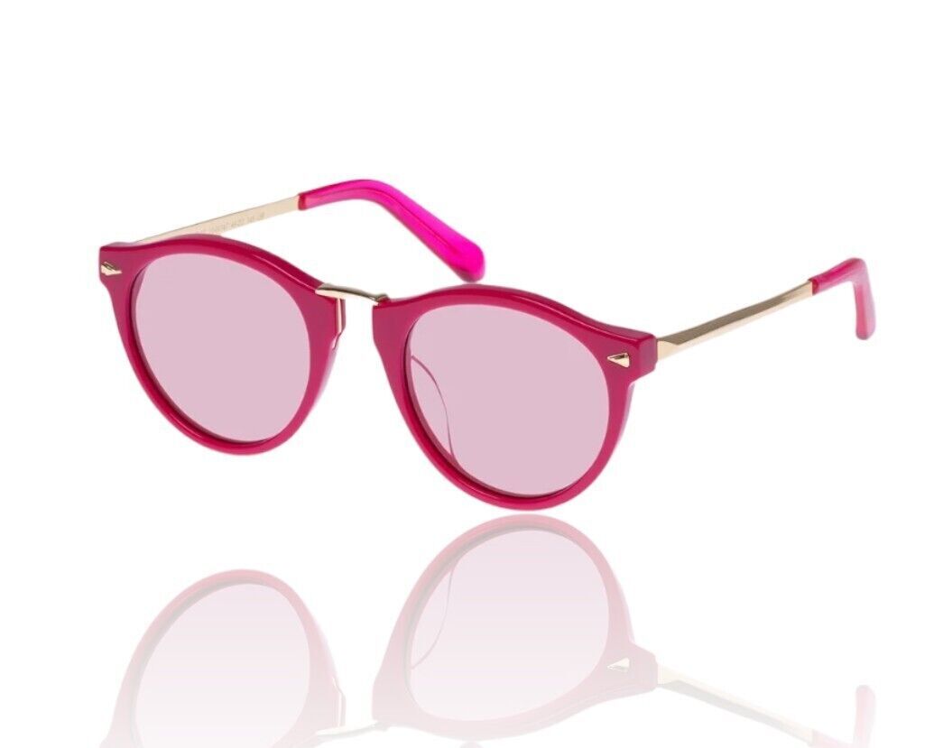Karen Walker Helter Skelter Sunglasses |Fuchsia/Pink/Gold, Acetate