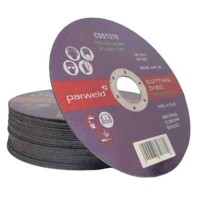 (50er Pack) Parweld (5'') 125 mm x 1 mm dünne Edelstahl Metall Trennscheiben