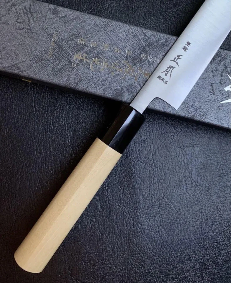 Японский универсальный нож Masamoto из шведской стали 165 мм [бесплатный импорт из Японии] - Изображение 3 из 4