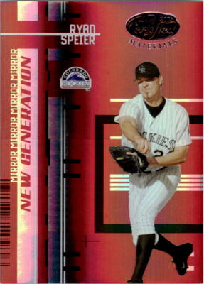2005 Leaf Certified Materials Mirror Red #236 Ryan Speier NG /100 - NM-MT