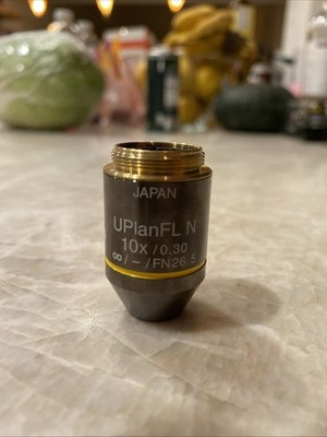 Olympus UPLFLN10X2 Microscope Objective Lens UPlanFL N 10x / 0.30