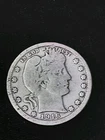 1916-D Barber Silver Quarter. Nice Large Letterd & Date visable. 90% Silver.