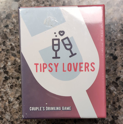SlyTiger Games Tipsy Lovers Drinking Card Game, 2 Players, Ages 17+ Complete