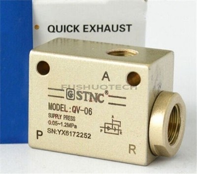 New 1Pcs Stnc Quick Exhaust Valve QV-06 0.05~1.2MPA Plc Module ew #md