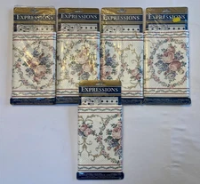 VTG Expressions Wallpaper Border Floral Granny Chic Cottage 5 Yd. - Set of 5