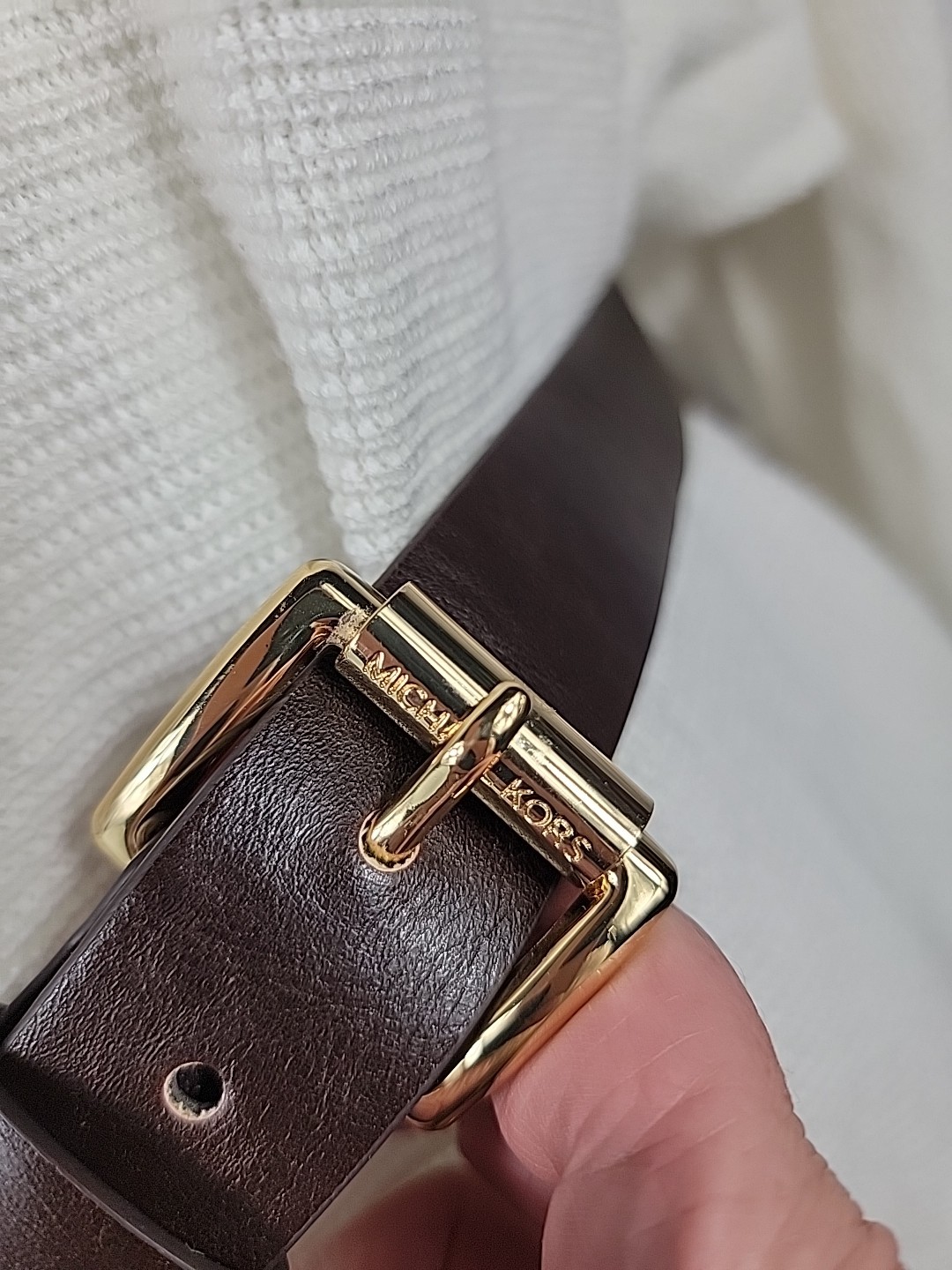 Michael Kors Basic Knit Long Sweater Split Hem Iv… - image 4