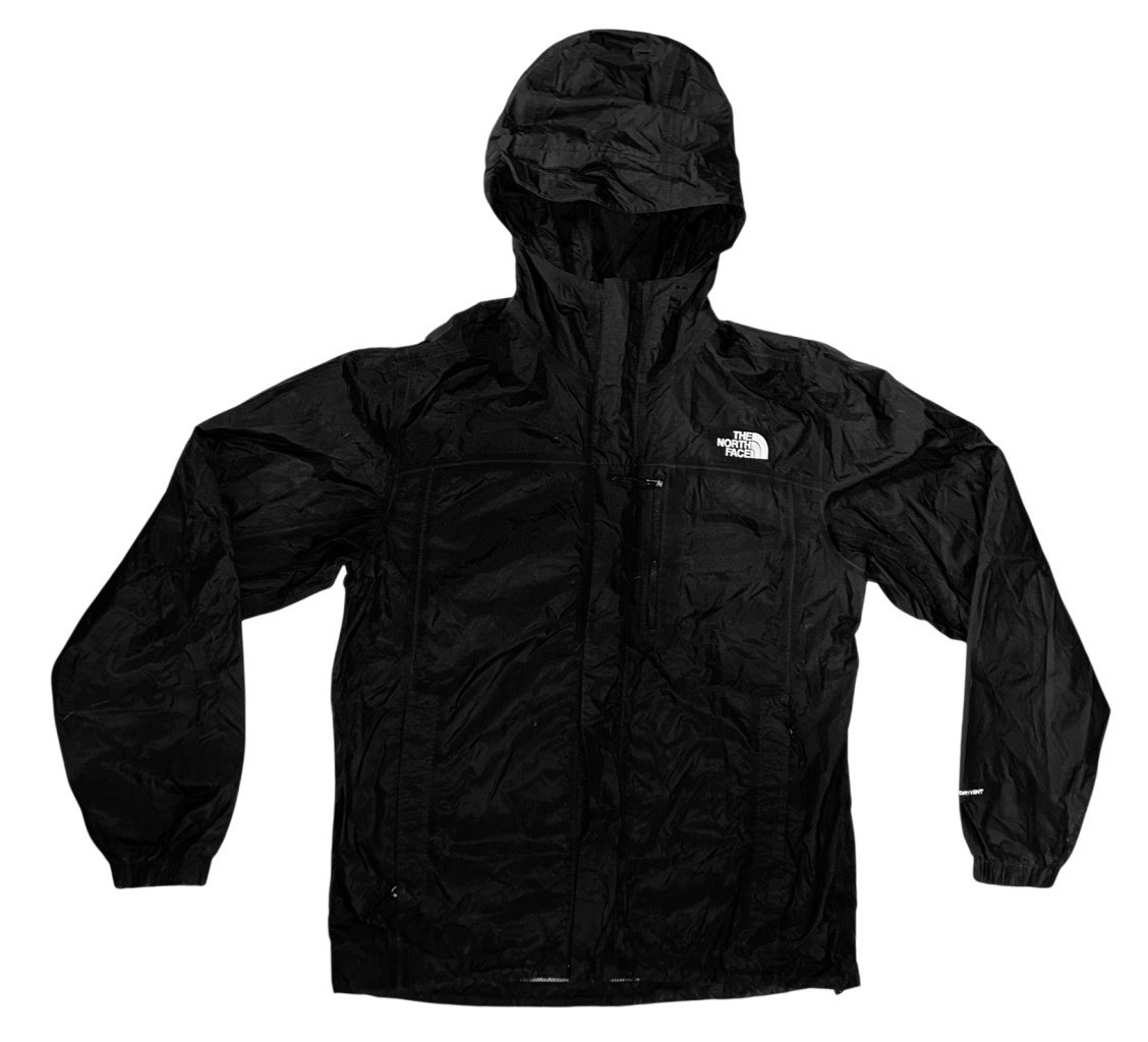 Men’s The North Face Black Hooded Rain Jacket Size S