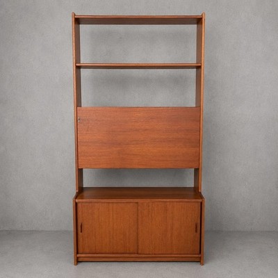 Mid Century Vintage Herbert Gibbs Teak Wohnwand Sekretär Raumteiler