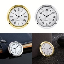 DIY Uhr Ersatz 55MM Quarz Uhr Einsatz Uhrwerk mit Golddekor