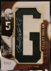 2008 SP Authentic PAUL HORNUNG - Gold By the Letter Autograph-PACKERS #11/17 SP